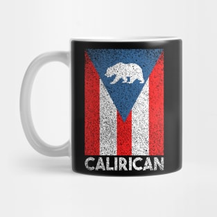 CaliRican Flag Puerto Rican California Puerto Rico Proud Mug